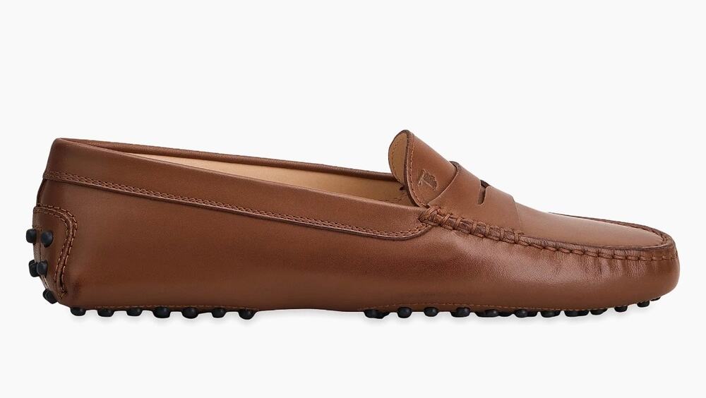 Tod's Gommino Brown Leather Driving Moccasin Size 37